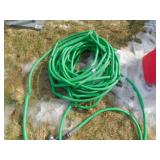 LONG GARDEN HOSE WITH SPRAYER ATTACHMENT
