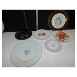 BLACK MILK GLASS PLATE, CAR PLATE, ETC.