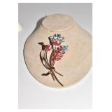 CORO STERLING PIN MULTICOLORED 4IN