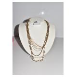 3 925 NECKLACES INCLUDING FINE 3X STRAND 19.56