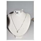 14KT 20IN CHAIN WITH OPEN PEARL CENTER 2.10 DWT