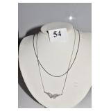 STERLING ITALY RHINESTONE CENTER, LINK CHAIN 5.0