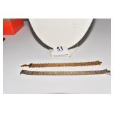 2 STERLING BRACELETS 31.92