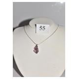 20IN STERLING WITH NATURAL AMETHYST STONE NOT