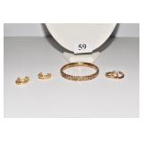 STERLING EARRINGS 3 PAIR