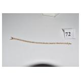 14KT CZ TENNIS BRACELET 7.70 DWT