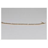 14KT 8.09 DWT TENNIS BRACELET CZS