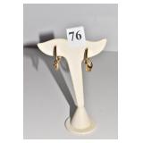 14KT 3.50 DWT EARRINGS SWIRL DESIGN