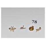 14KT 2.90 LOVE PENDANT BUTTERFLY PENDANT, ROSE
