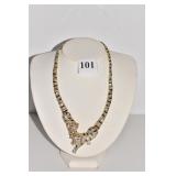 LEOPARD NECKLACE W/ RHINESTONE