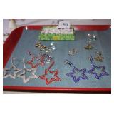 GREAT VARIETY RHINESTONE EARRINGS