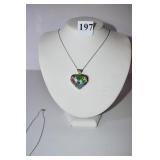 18" SEAHORSE PENDANT & HEART SHAPE PENDANT