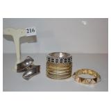 MEXICAN SILVER BRACELET AND OTHER BRACELETS