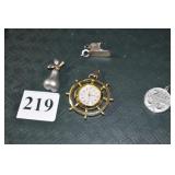 STERLING SHOE CHARM, PENDANT WATCH