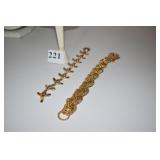 GOLD TONE JONE RIVERS BRACELET