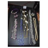 ANNE KLEIN KNOTTED FAUX PEARL NECKLACE, ROSARY