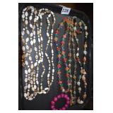 NECKLACES GLASS AND POLISH STONES