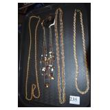 3 TONE MULTI TONE NECKLACE, ROPE CHAIN, ETC.