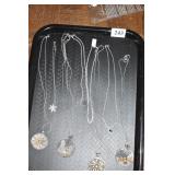 STERLING SNOWFLAKE NECKLACE, SUN, EAGLE W/ CROSS,