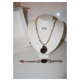 16" STERLING CHAIN W/ AMMONITE PENDANT AND