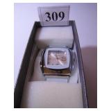 STRADA SILVER TONE BAND WATCH IN BOX