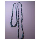 TWO TURQUOISE NECKLACES