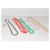 BEADED NECKLACES AND EARRINGS