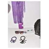 BOX SUNGLASSES, TWO CHARM BRACELETS MADE WITH