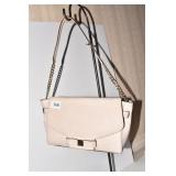 KATE SPADE BEIGE BLONDE LEATHER CHAIN AND LEATHER