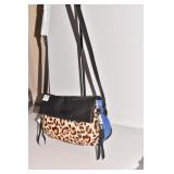 AIMEE KESTERBERG BLACK AND BLUE LEATHER LEOPARD