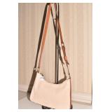 SOFT BEIGE LEATHER KATE SPADE HANDBAG 11 X 7