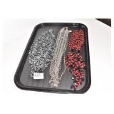 ONE 24" MULTISTRAND BEADED NECKLACES, 22"