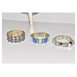 THREE BRACELETS INCLUDING SPIKE DESIGN