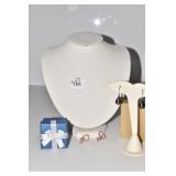 STERLING 2 PAIR EARRINGS WITH BOXES