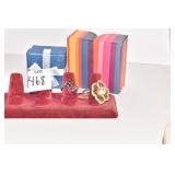 STERLING /RHINESTONE WITH CENTER PEARL SIZE 7,