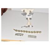 KRAMER PIN AND CLIP ON EARRING SET CORO BRACELET