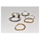 GOLD TONE MAGNETIC BRACELETS