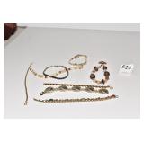 BRACELETS STONE, WOOD RHINESTONE