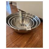 STAINLESS STEEL 3 BOWL SET