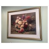 FLOWER ARRANGEMENT IN SILVER TONE FRAME