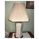 29" H CRACKLE FINISH LAMP W/ SHADES