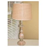 WOOD LAMP 31" H W/ SHADE