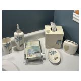 GUEST TOWEL HOLDER, TISSUE BOX, TOOTHBRUSH