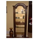 CURIO CABINET 72" H 28" W X 14" D - WITH LIGHT