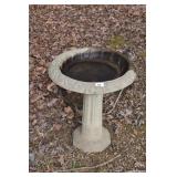 CEMENT BIRD BATH