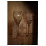 LENOX CROSS & RELIGIOUS STATUE, 2 MONOGRAMMED