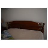 CHERRY FULL SIZE BED W/ FRAME 38" H X 58" W