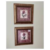 11" SQUARE FLOWER PRINTS