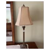 METAL LAMP CANDLE STICK 34" H