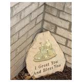 I GREAT YOU AND BLESS YOU DECORATIVE STONE